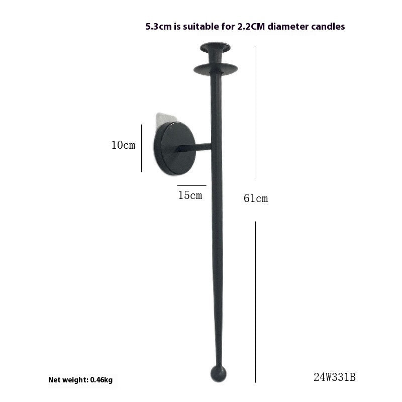 Household Fashion Retro Wall-mounted Iron Candle Holder
