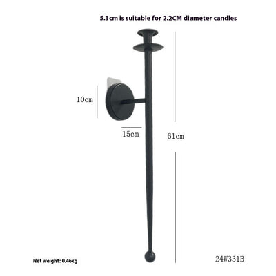 Household Fashion Retro Wall-mounted Iron Candle Holder