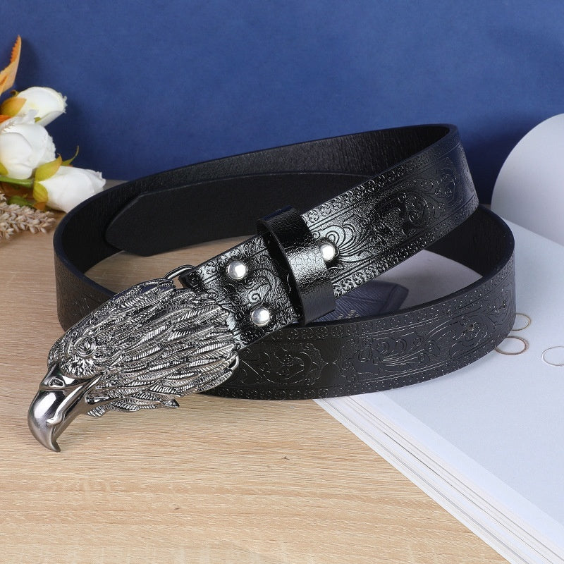 Ceinture homme à boucle tête de vache