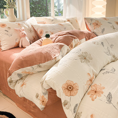 Ensemble de quatre pièces en coton filé nuage de classe A