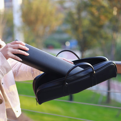 16-hole Leather Flute Portable Drop-resistant Protective Flute Storage Bag