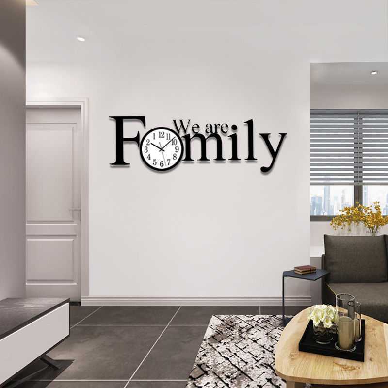 Nordic Style Fashion Creative Light Luxury Wall Clock Decoration