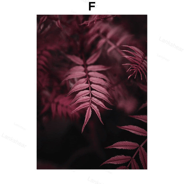 Pintura em tela decorativa com flor de peónia