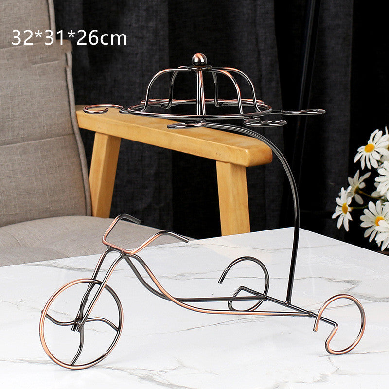 Ornament Decoration Upside Down Modern Light Luxury Wine Rack