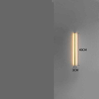 Simple Modern Minimalist Long Strip Living Room Grille Wall Lamp