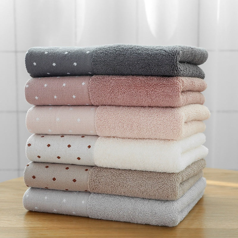 Serviette visage épaisse en coton doux et absorbant