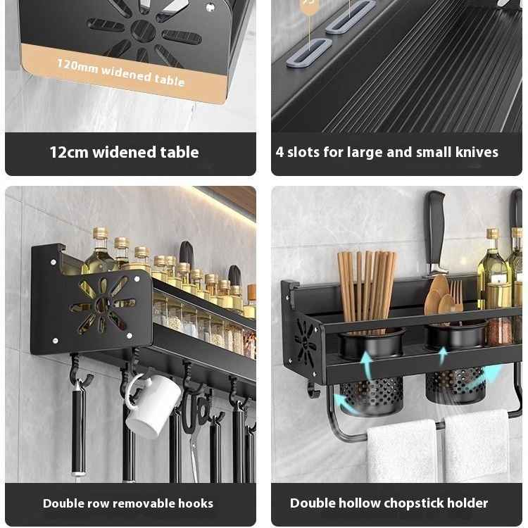 Kitchen Storage Rack Punch-free Multi-functional Household