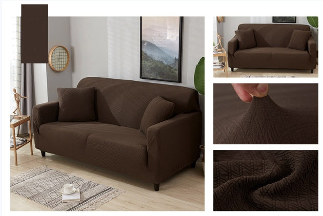 housse de canapé extensible imperméable de couleur unie