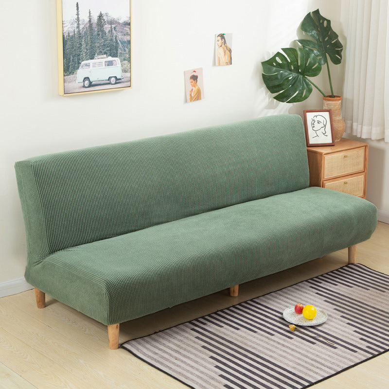 Housse de matelas universelle en velours de maïs uni pour canapé-lit