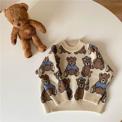 Pull ours unisexe pour enfants
