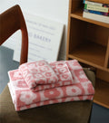Serviette en coton couleur écailles de poisson style rétro
