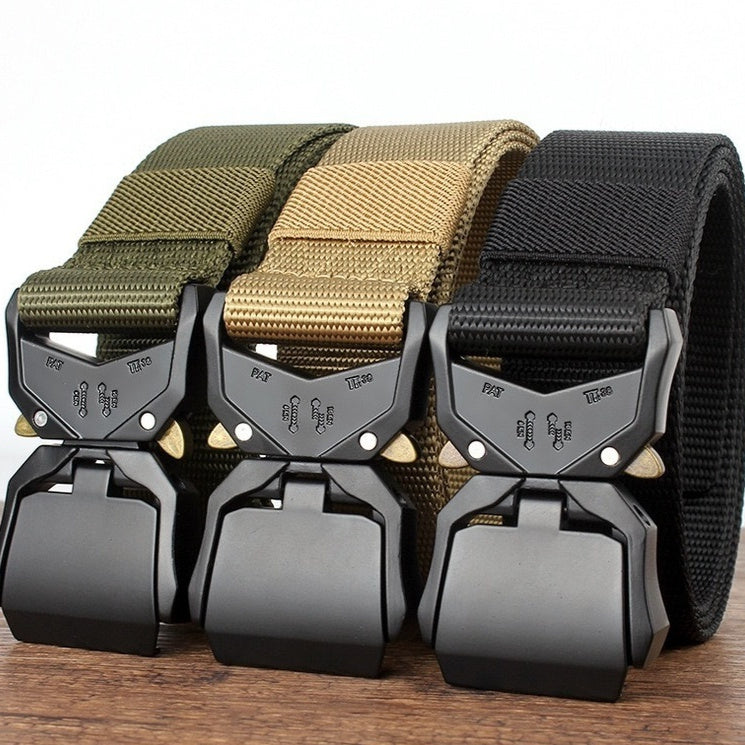 Ceinture multifonctionnelle pour l'entraînement militaire en extérieur et les tactiques de combat. Pantalon en nylon.