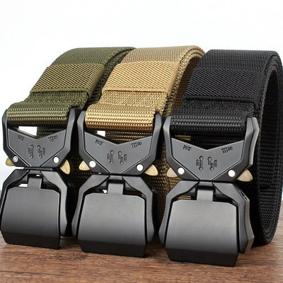 Ceinture multifonctionnelle pour l'entraînement militaire en extérieur et les tactiques de combat. Pantalon en nylon.