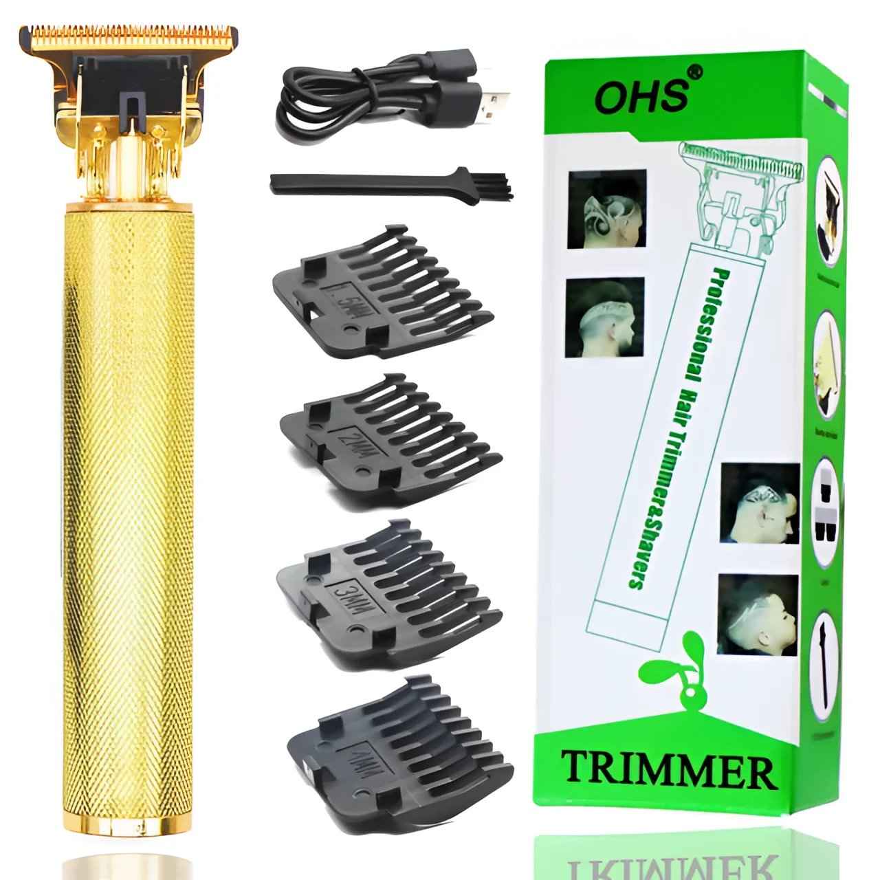 USB Vintage Hair Trimmer for Stylish Grooming with USB Rechargeable Feature