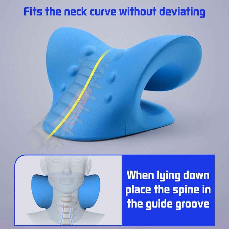 Neck Shoulder Stretcher Pillow for Instant Pain Relief and Relaxation