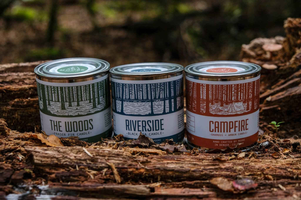 Campfire scented soy candle