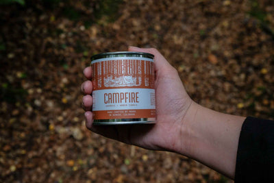 Campfire scented soy candle