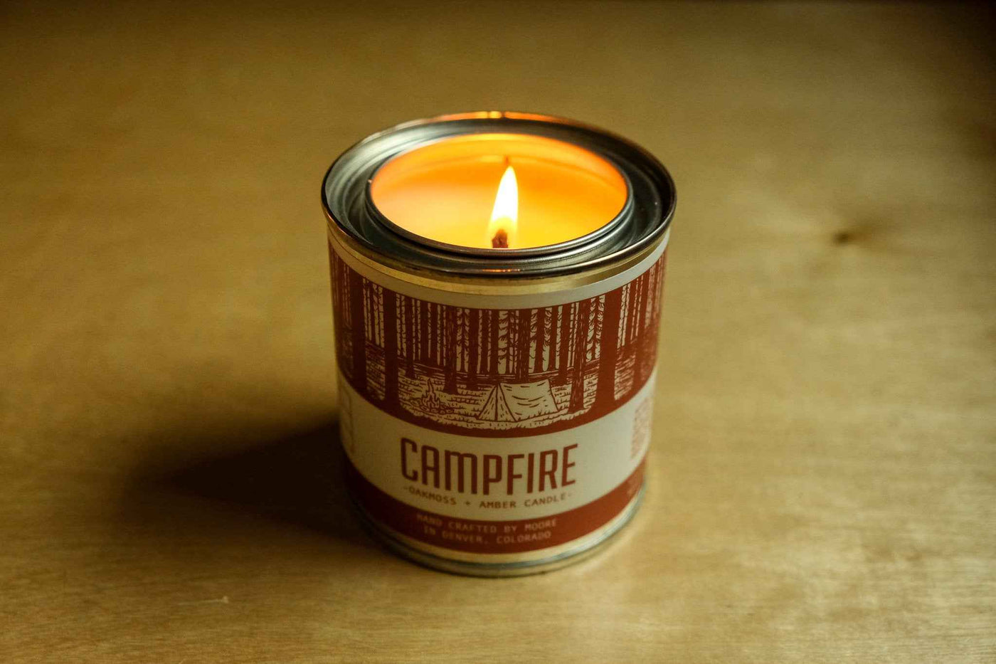 Campfire scented soy candle