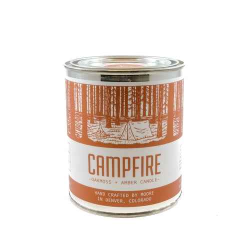 Campfire scented soy candle