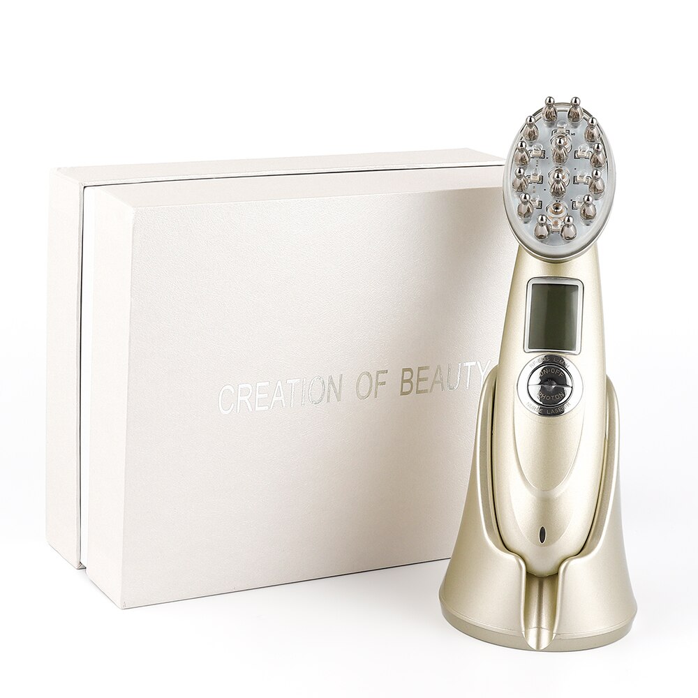 Electric Laser Hair Growth Comb Infrared EMS RF Vibration Massager Microcurrent Hair Care Hair Loss Treatment Hair Regrowth - Firebrands