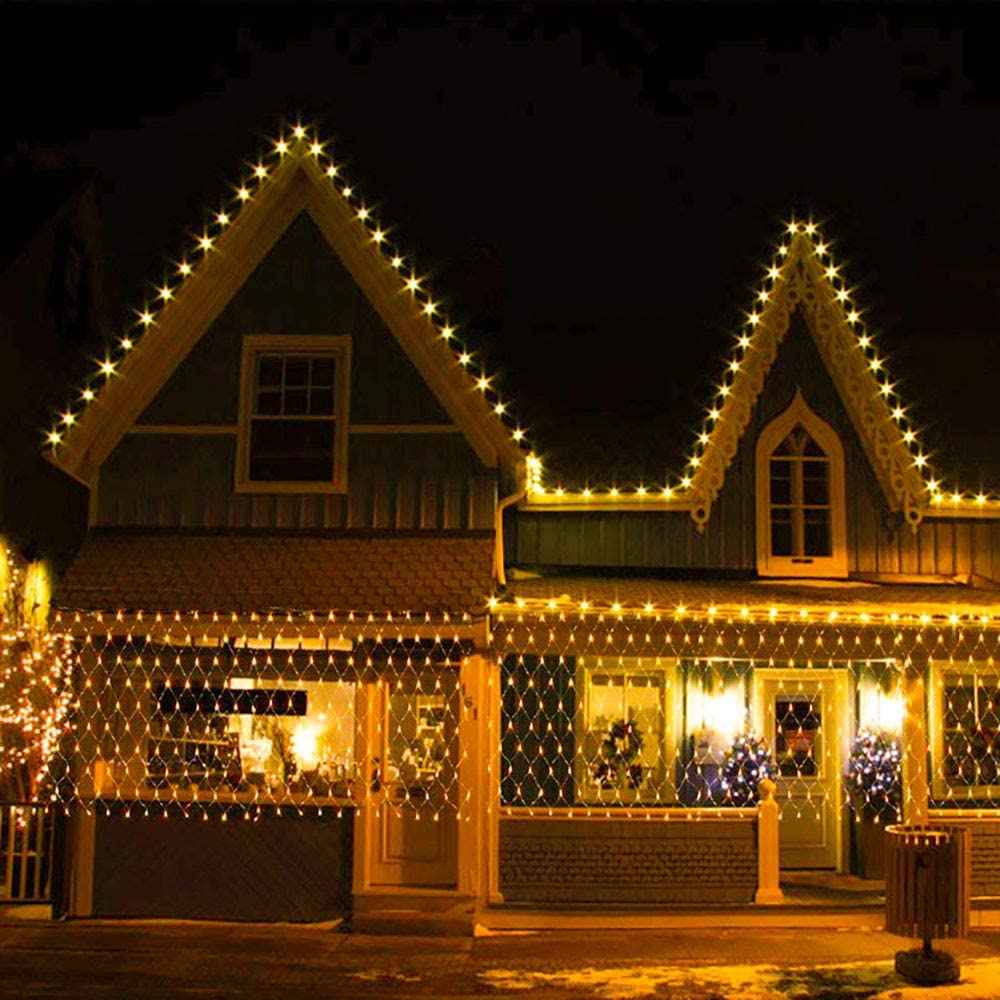 Net Mesh Solar Fairy Lights for Outdoor Decor and Ambiance