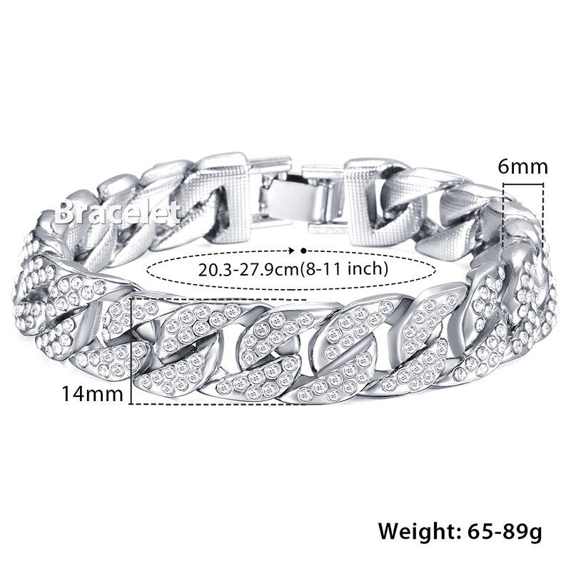 Miami Gold Curb Cuban Bracelet - Firebrands