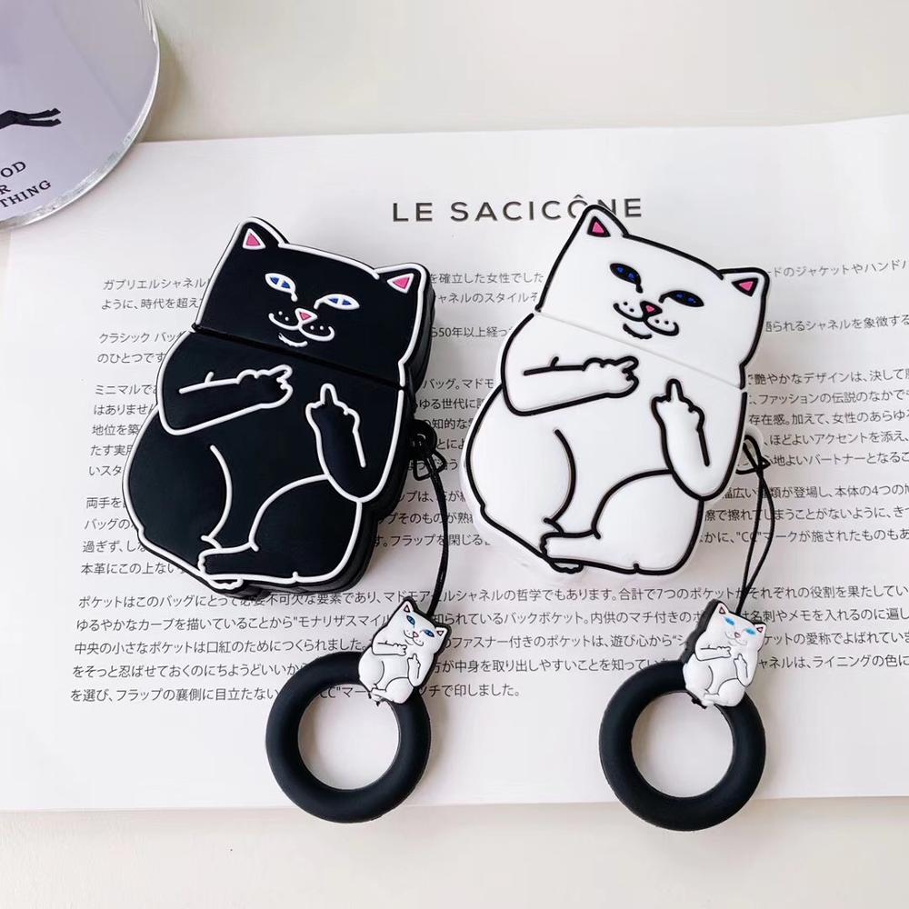 Cartoon Cat AirPods Case - Firebrands