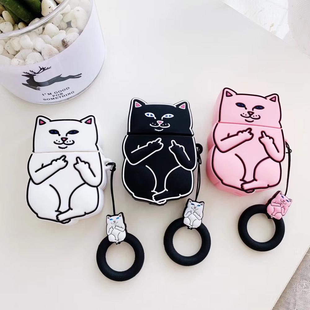 Cartoon Cat AirPods Case - Firebrands