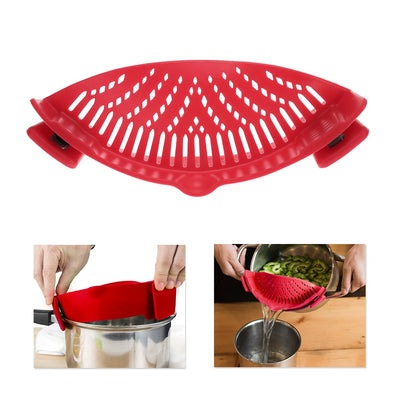 Silicone Kitchen Snap N Strain Filter - Firebrands