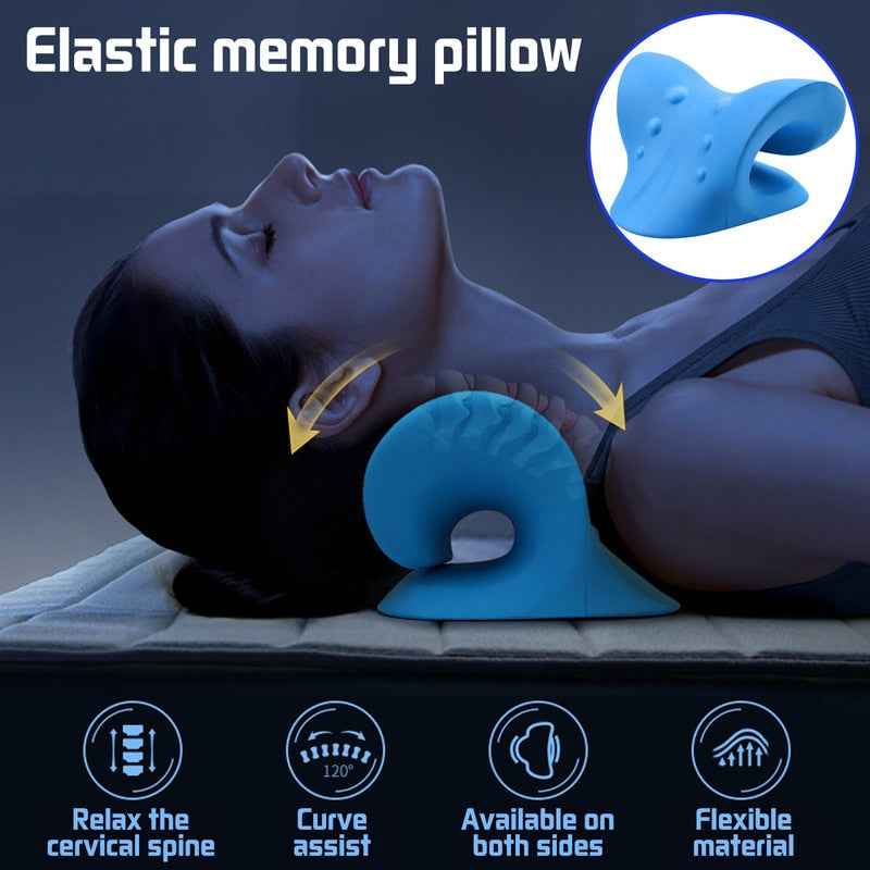 Neck Shoulder Stretcher Pillow for Instant Pain Relief and Relaxation