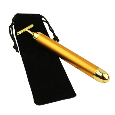 Energy 24K Gold T Beauty Bar Facial Roller Massager - Firebrands