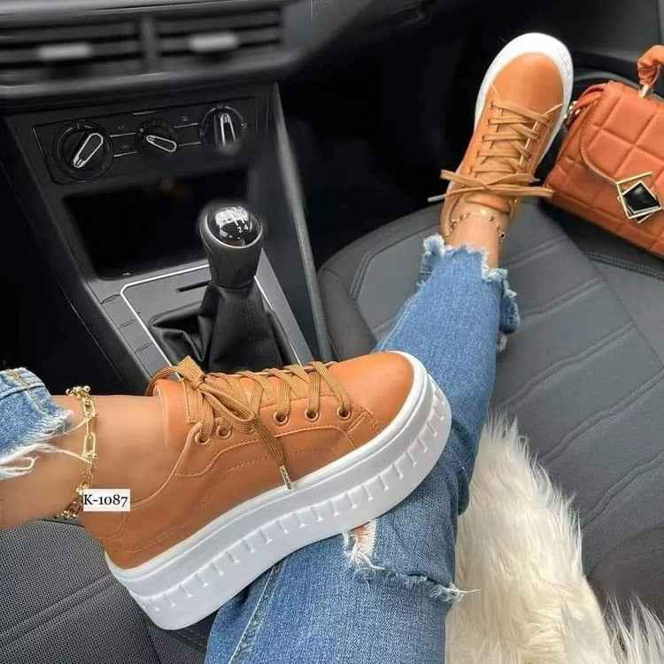 Casual platform women's sneakers