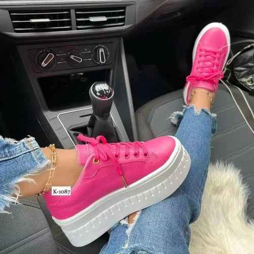 Casual platform women's sneakers