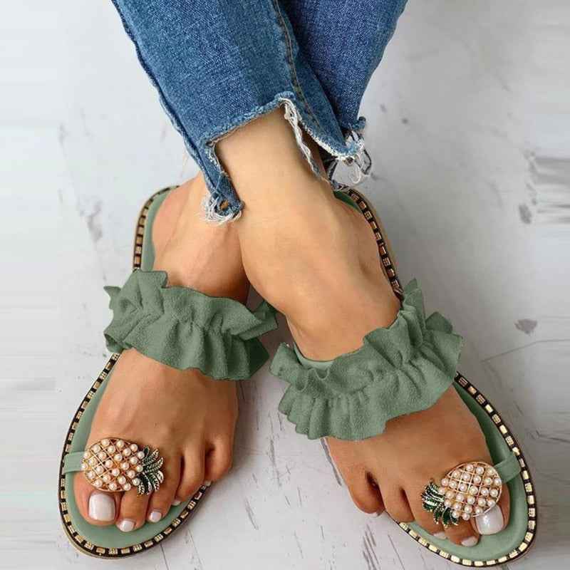 Flat Toe Casual Women's Slippers