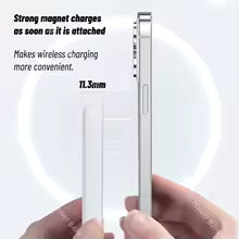 Thin Magnetic wireless power bank for iPhone