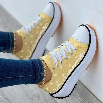 Pattern Canvas Women Sneakers Casual Sport Shoes - Firebrands