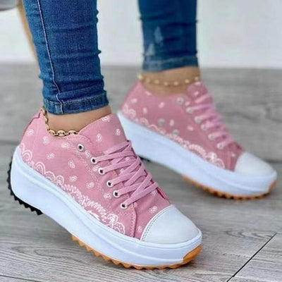Pattern Canvas Women Sneakers Casual Sport Shoes - Firebrands