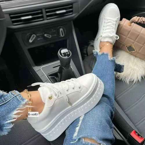 Casual platform women's sneakers