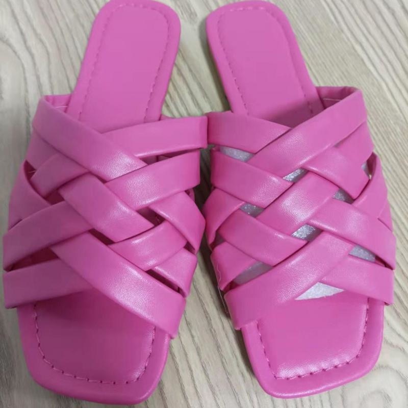 Summer Leather Flat Beach Slides Outdoor Casual  Women Slippers - Firebrands