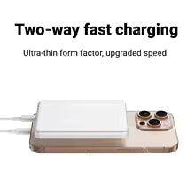 Thin Magnetic wireless power bank for iPhone