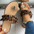 Women's Beach slides Pineapple Pearl Toe Casual Womens Slippers
