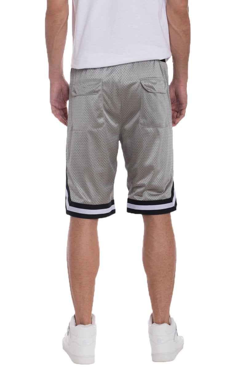 Solid Mesh Basketball Active Shorts