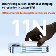 Thin Magnetic wireless power bank for iPhone