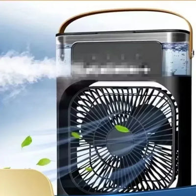 Multifunctional Desktop Atomizing Humidifier Night Light Air Cooler with fan and mist features