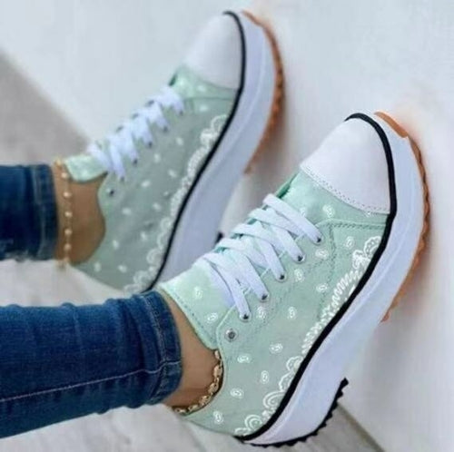 Pattern Canvas Women Sneakers Casual Sport Shoes - Firebrands