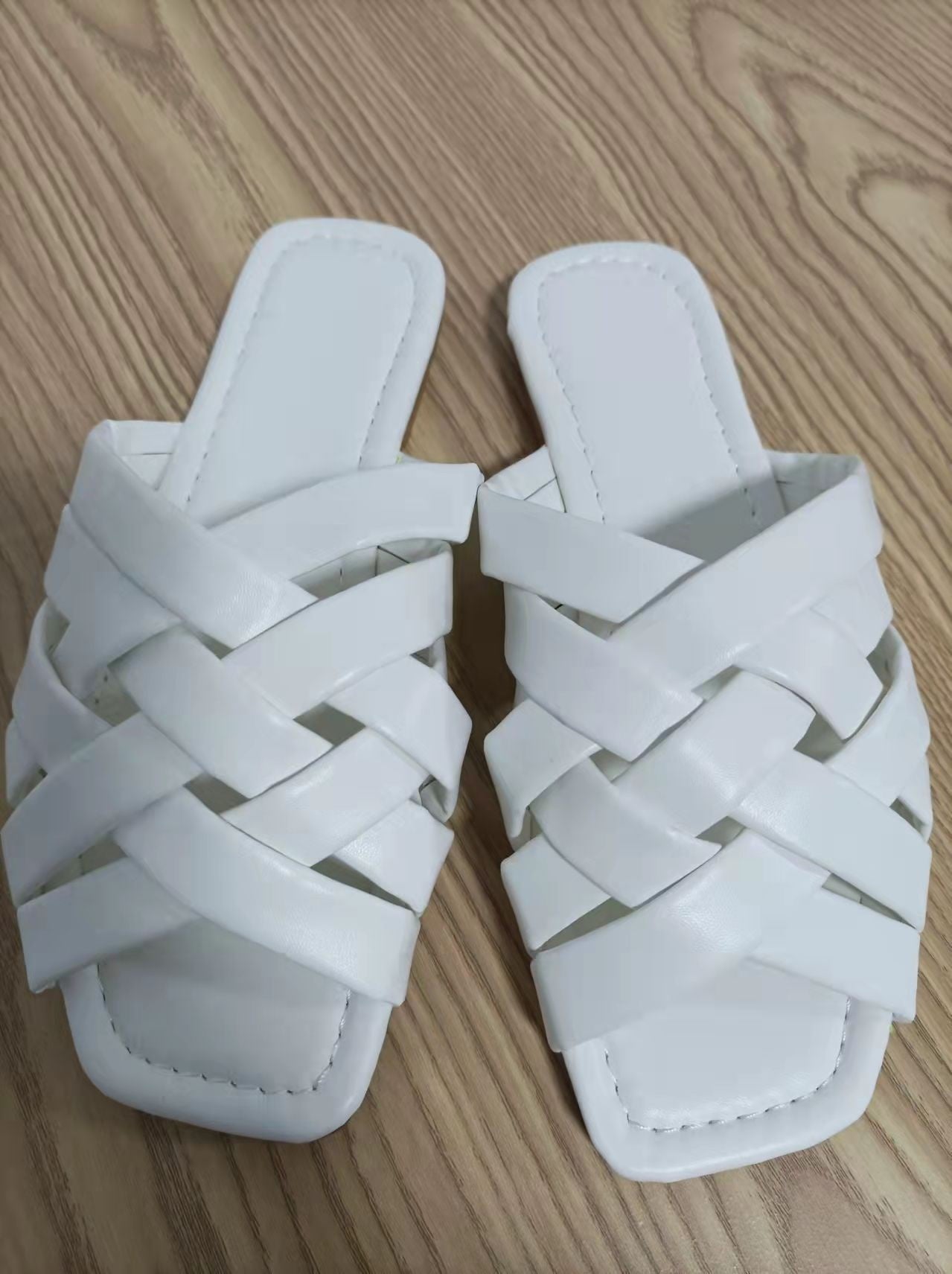 Summer Leather Flat Beach Slides Outdoor Casual  Women Slippers - Firebrands