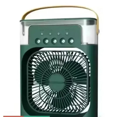 Multifunctional Desktop Atomizing Humidifier Night Light Air Cooler with five nozzles and USB TYPE-C power.