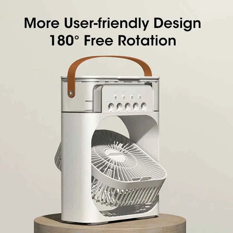 Five-Hole Spray Humidifying Fan Portable Water-cooling Fan 3 Speed