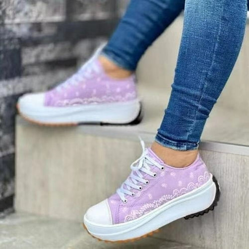 Pattern Canvas Women Sneakers Casual Sport Shoes - Firebrands