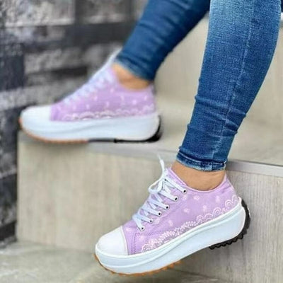Pattern Canvas Women Sneakers Casual Sport Shoes - Firebrands